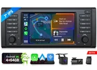 DVR+CAM+OBD+For BMW E39 525/528 Android 14 7" Car Stereo GPS Radio Apple CarPlay