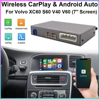 Wireless Carplay Android Auto Retrofit Kit for Volvo XC60 S60 V40 V60 7'' Screen