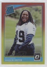 2018 Donruss Optic Rated Rookie Red & Yellow Prizm Shaquem Griffin #196 0i1b