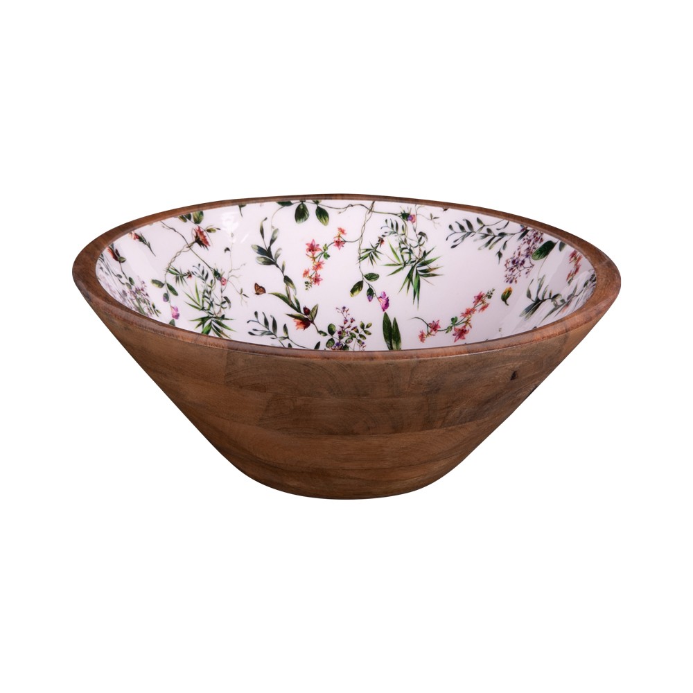 Saladier Champêtre bois 30 cm : ne manquez plus jamais de place à table