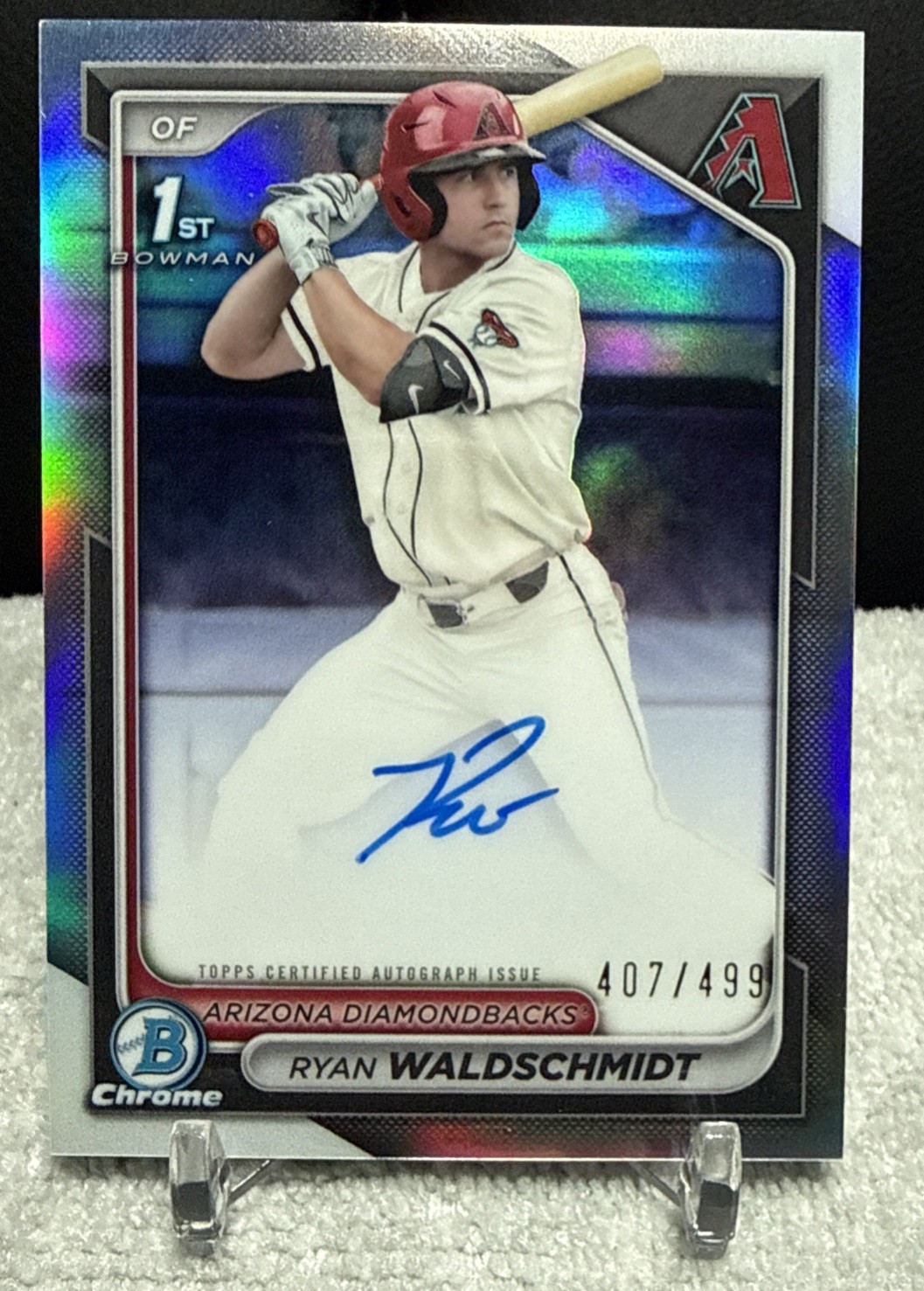 2024 Bowman Draft Ryan Waldschmidt Chrome Refractor Auto /499 #CPA-RW (RC)