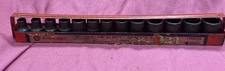 Vintage Napa Evercraft 13pc 3/8 Drive Metric Impact Socket Set 6 Point 7mm-19mm