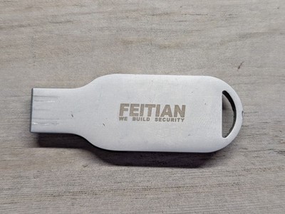 FEITIAN USB Security Key Dongle Smart Card Reader Pass-Through USB-A Port