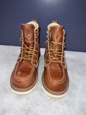 HERMAN SURVIVORS Oakridge Brown Leather Steel Toe Work Boots Men's Size 7