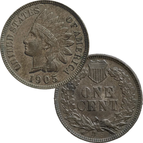 1905 Indian Head Small Cent In Almost Uncirculated Condition