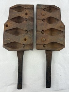 Antique / Vintage Heavy Cast Iron Fishing Sinker Weight Mold ~ 9 lb 13 oz