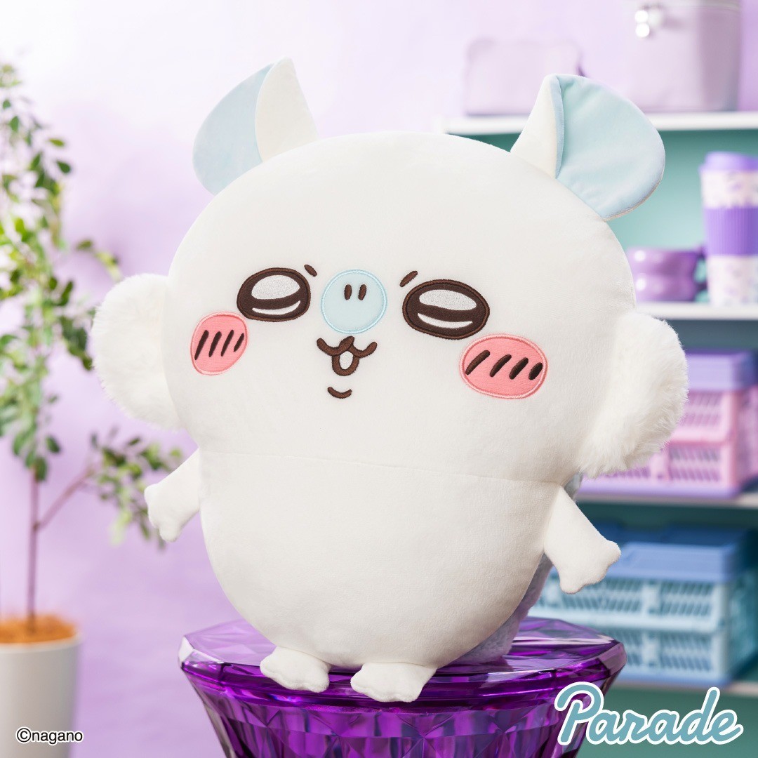 Chiikawa Momonga Big Plush Toy Doll 45cm White Light Blue Parade