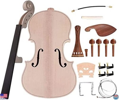 Build Your Own 4/4 Violin DIY Kit - Complete Fiddle Set for Kids & Beginners!