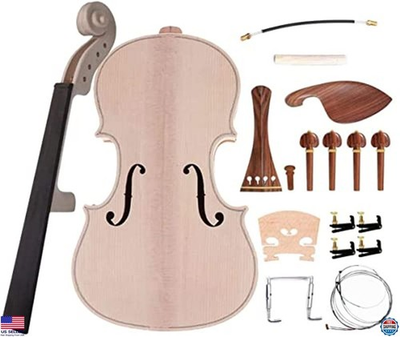 #ad Build Your Own 4 4 Violin DIY Kit Complete Fiddle Set for Kids amp; Beginners $122.48