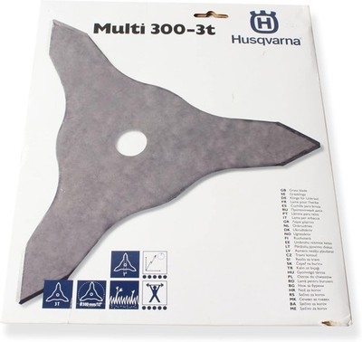 Husqvarna 12'' Multi Grass Blade 300-3T 1'' for Trimmers, 135R, Genuine 596278701