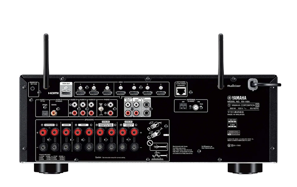 Yamaha RX-V6A 7.1ch Network AV Receiver Black Dolby Atmos Height Virtualizer - Image 3 of 3