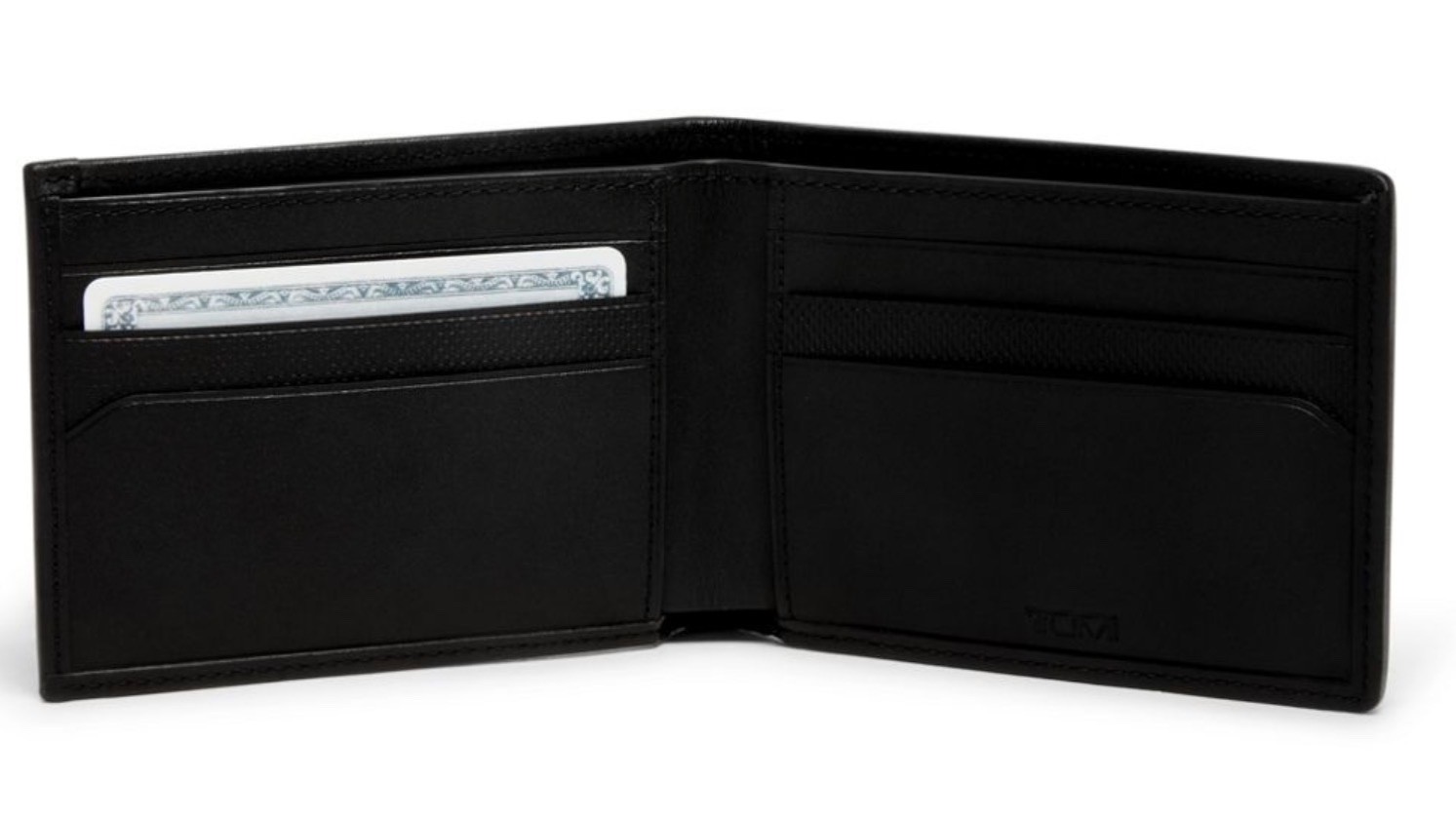 NEW Tumi ALPHA 3.375” x 4.4” Double Billfold Wallet - REFLECTIVE TUMI JACQUARD image 4