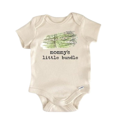 Asparagus Vegan Vegetable Newborn Baby Onesie  Bodysuit