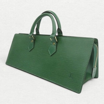 Louis Vuitton M52094 Sac Triangle Epi Hand bag Leather Gold Hardware Green