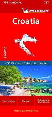 Michelin Croatia - Michelin National Map 757 (Map)