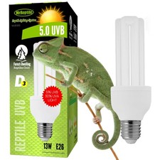 UVB Reptile Light, 13W 5.0 UVB Bulb Light for Reptiles, UVA UVB Reptile Light...
