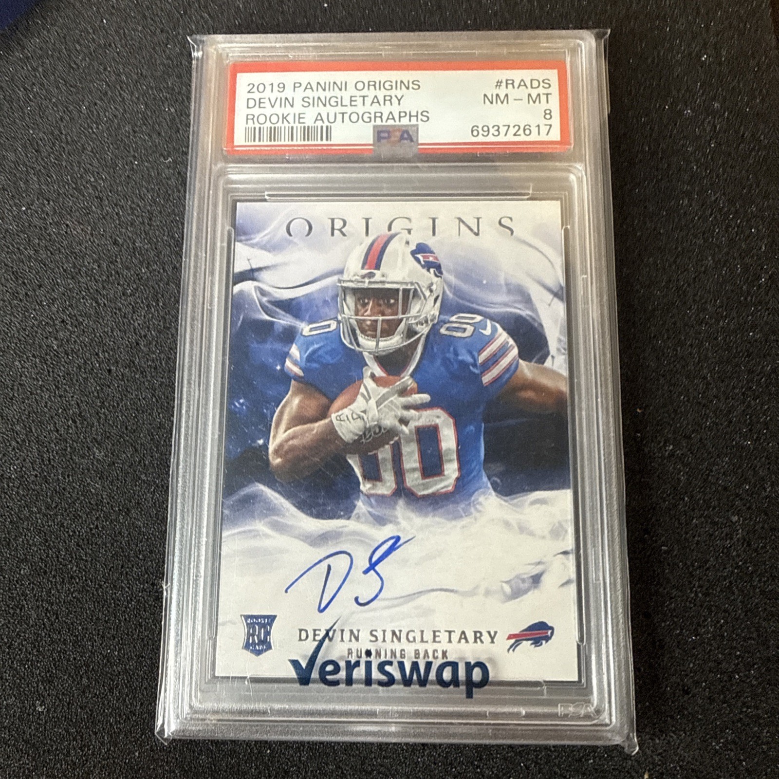 Devin Singletary Panini Origins Rookie Autographs #RADS Base