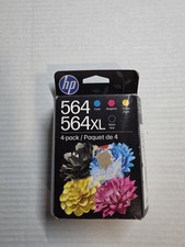 HP 564 564XL Ink Cartridges 4-Pack Combo - Black Cyan Magenta Yellow