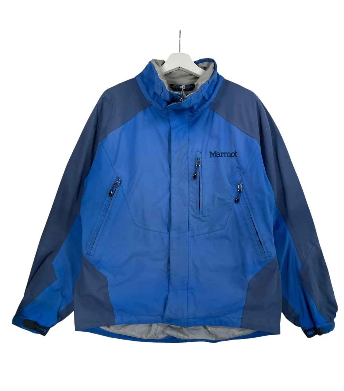 Marmot Jacket Gore-Tex XCR Mens M Blue Waterproof Outdoor Hiking Ski Coat