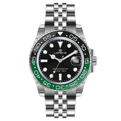 LORENZ SPORT 26122QQ Herren Quarzarmbanduhr Edelstahl Unter 100 m