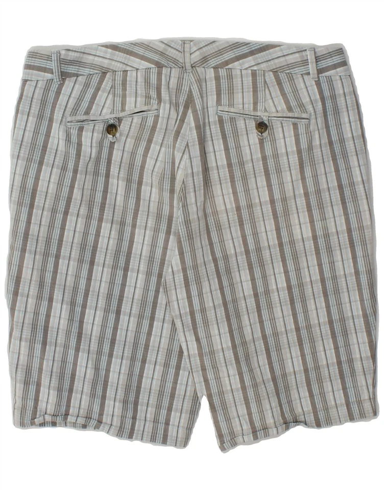 DOCKERS Womens Favorite Fit Chino Shorts US 12 Large W34 Grey Check Cotton CL05 - Image 2 of 4