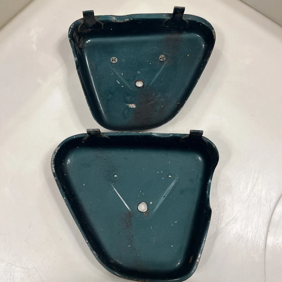 Honda CB450 CL450 1971 70-74 OEM cubierta lateral izquierda derecha carenado cubiertas de caja de aire Foto 2 de 2