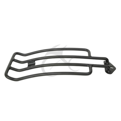 Black Solo Luggage Carrier Fender Rack – Fits Harley Sportster 1985-2003 & Triumph America/Speedmaster (Steel, Easy Install) - View #7