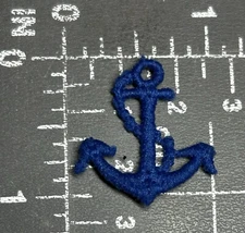 Blue Anchor Nautical Navy Naval Hope Sailor Sailing Ship Applique Badge Patch