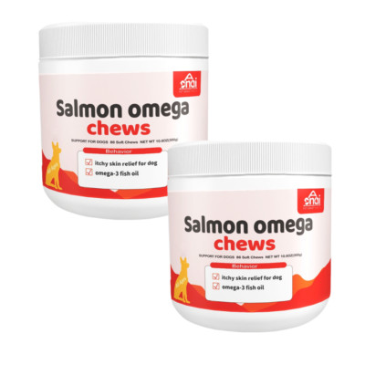 (BUY 1 GET 1 FREE) Salmon Omega Oil Chews For Dogs | Skin & Coat Supplements 2PC