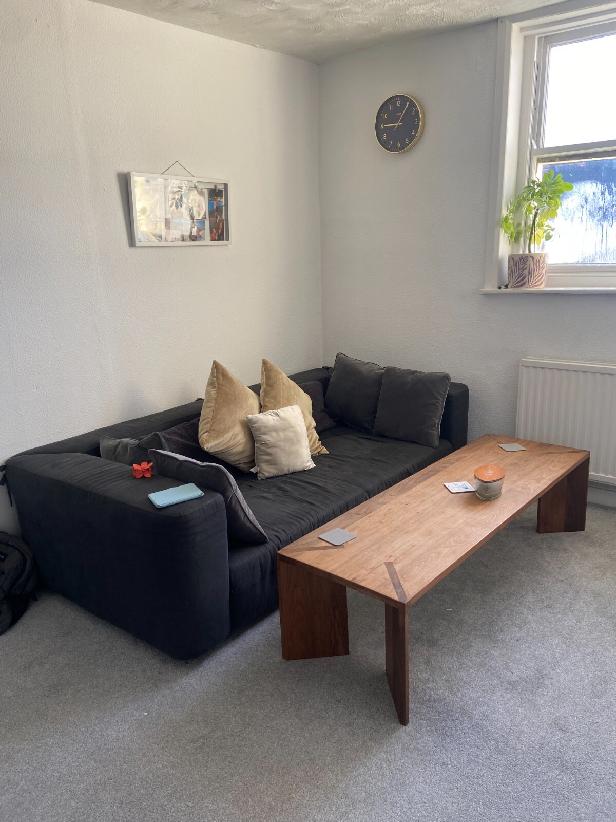 Dark Grey Handmade Sofa 