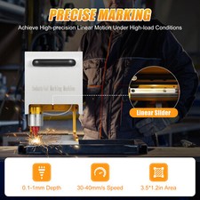 Portable Metal VIN Code Engraving Printer Touch Screen Dot Peen Marking Machine