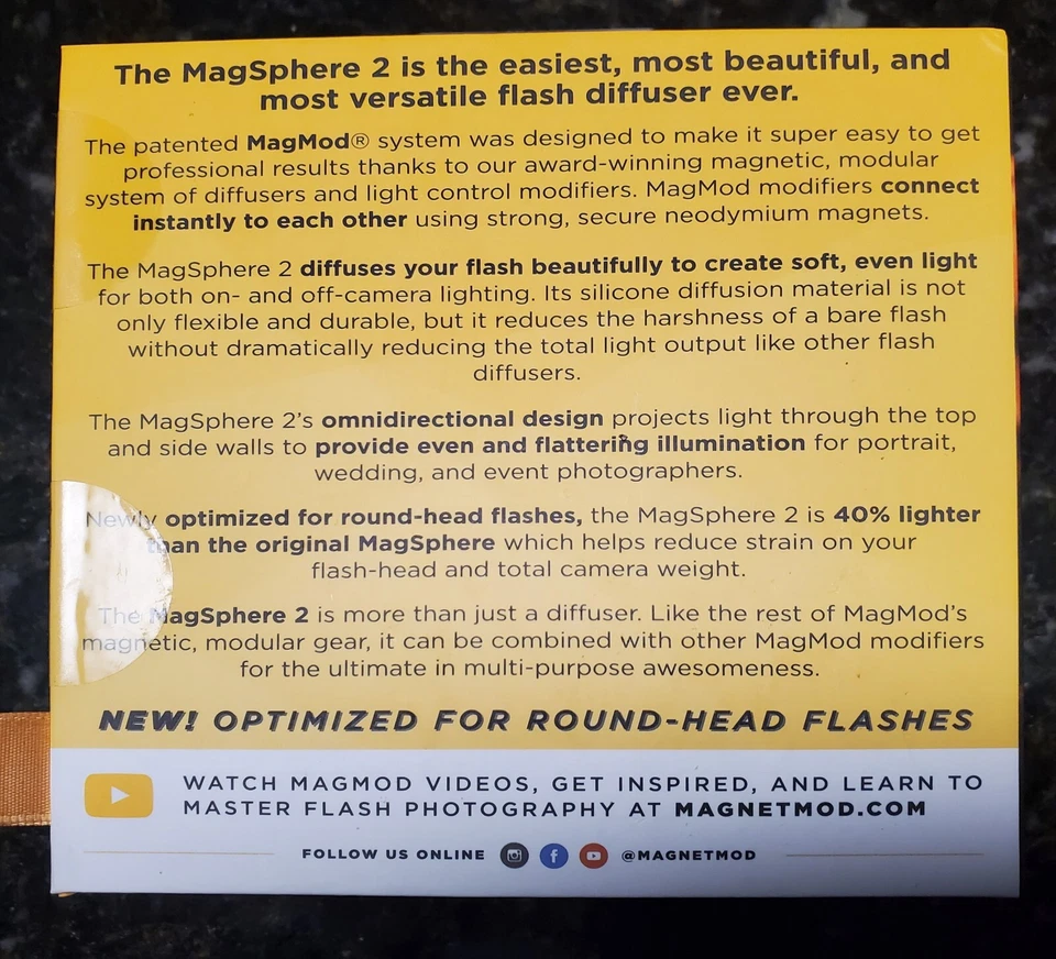 MagMod MagSphere 2 for MagMod Flash Modifier System - Image 3 of 3