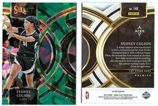 SYDNEY COLSON 2024 WNBA SELECT BASKETBALL 148 LAS VEGAS ACES GREEN ICE PRIZM
