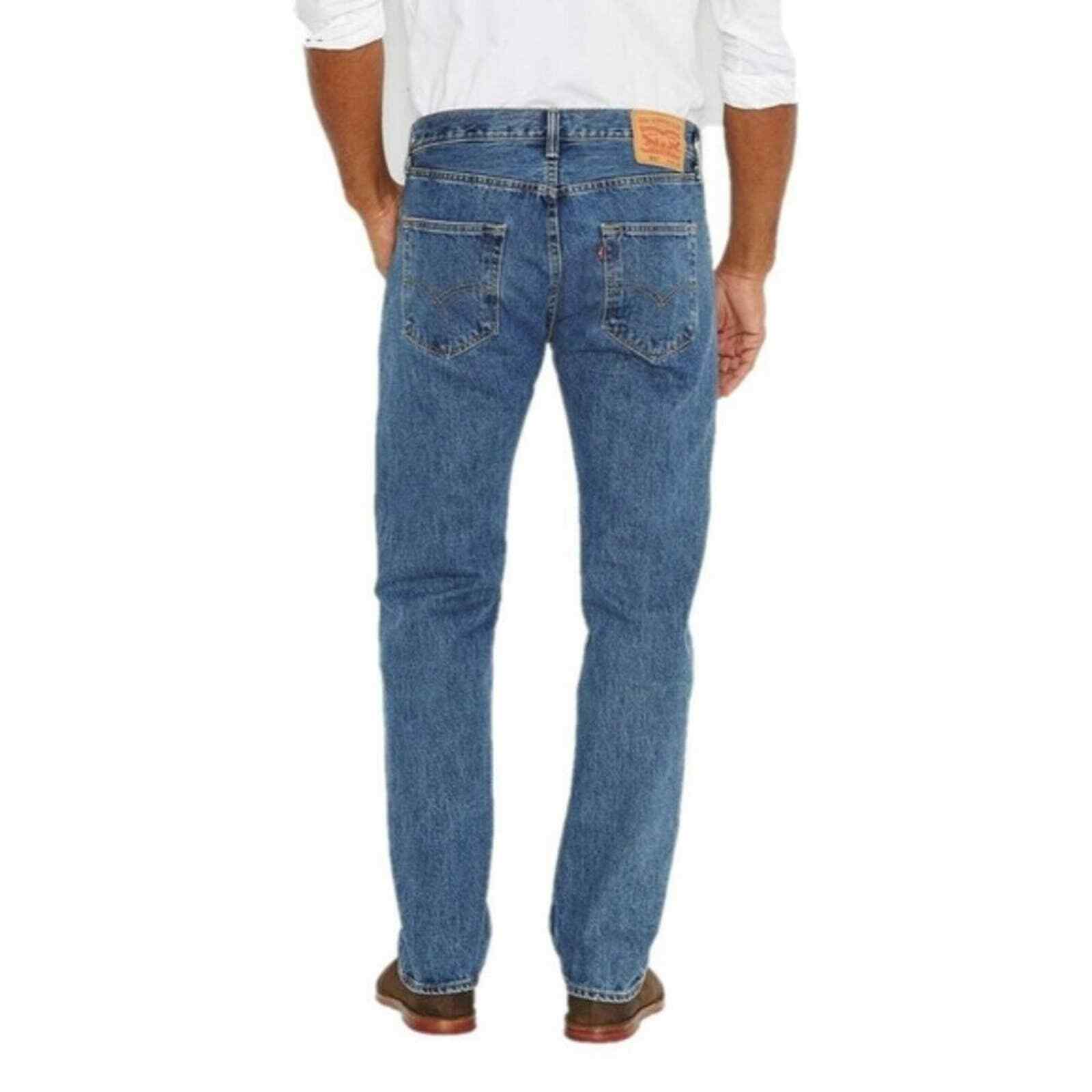 levis 501 jeans mens button fly stonewashed