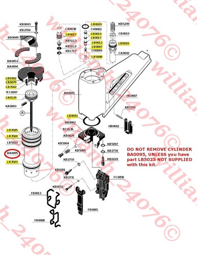 Senco SN2 SNII Framing Nailer O ring 