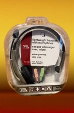 Cyber Acoustics Lightweight Headset with Microphone - AC-101