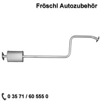 Mitteltopf SchalldäMpfer FüR Nissan Micra 1.0 1.4 Auspuff MittelschalldäMpfer A*