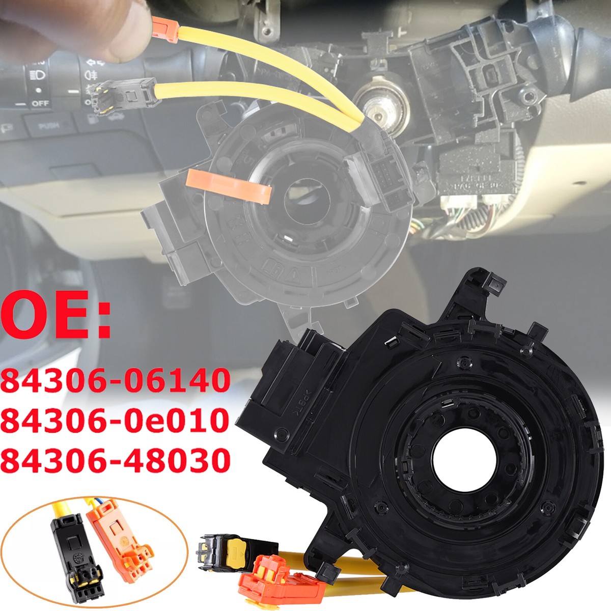 Spiral Cable Clock Spring Fit Toyota Highlander Tundra Tacoma - Foto 10