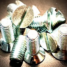 M4 Machine Screw Slot Countersunk BZP Zinc DIN963