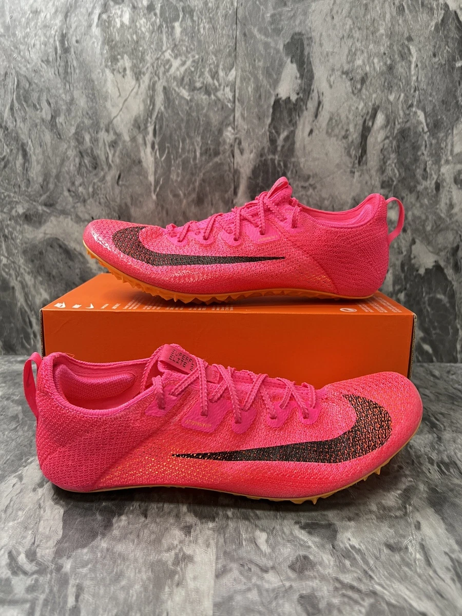 Nike Zoom Superfly Elite 2 Track Spikes Cleats Hyper Pink CD4382-600 Mens  Sz 8