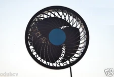 6" 24V ADJUSTABLE SUCTION CUP FAN TRUCK CAB OSCILLATING SPEED CHANGE AIR COOLING