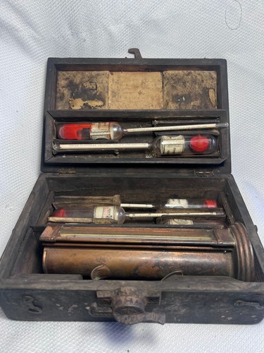 IRS C.J. Tagliabue Antique Hydrometer Alcohol Spirits Proofing Kit For Taxing