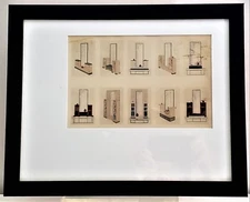 Henri DELACROIX Original 1935 ART DECO ARCHITECTURE POCHOIR Interior Design RARE