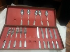 Vtg. Kiddykook Doll Cutlery Set-15 pcs- 3271-Alumode Kitchen Ware-Aluminum Spec.