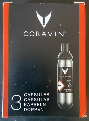 Coravin Capsules 3 Pack **NEW in BOX**