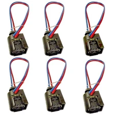 6 x Fuel Injector Connector Fits Audi Porsche Volkswagen 2006-2022 V6 3.6L