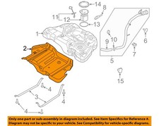FORD OEM 13-20 Fusion Fuel System Fuel System Components-Heat Shield DG9Z9B007F