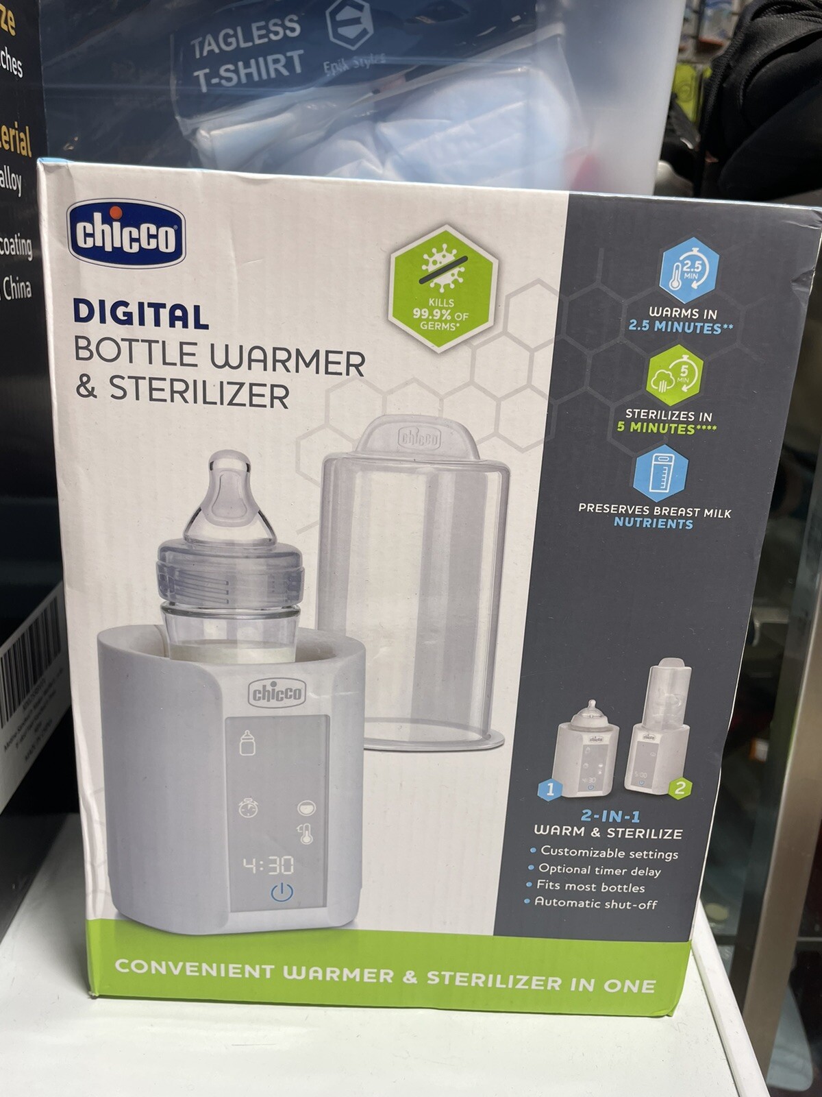 Chicco Digital Bottle Warmer and Sterilizer Used without instruction manual