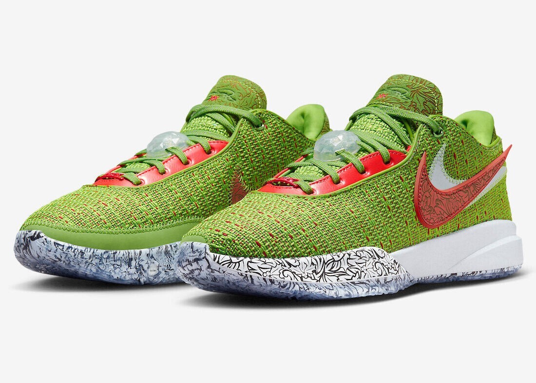 NEW Lebron XX Men's Size 8 Green Apple/Reflect Silver FJ4955-300