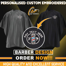 Personalised Embroidered Waterproof Salon Gown Your Text Barber Premier Design